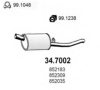 OPEL 852044 End Silencer